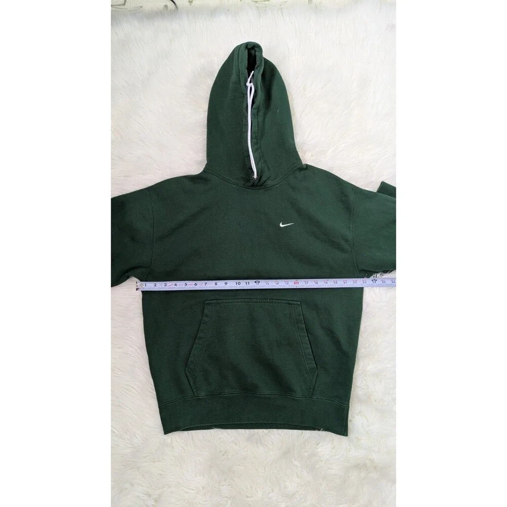 Nike Solo Swoosh Fleece Pullover Hoodie Men’s Size Medium Pine Green